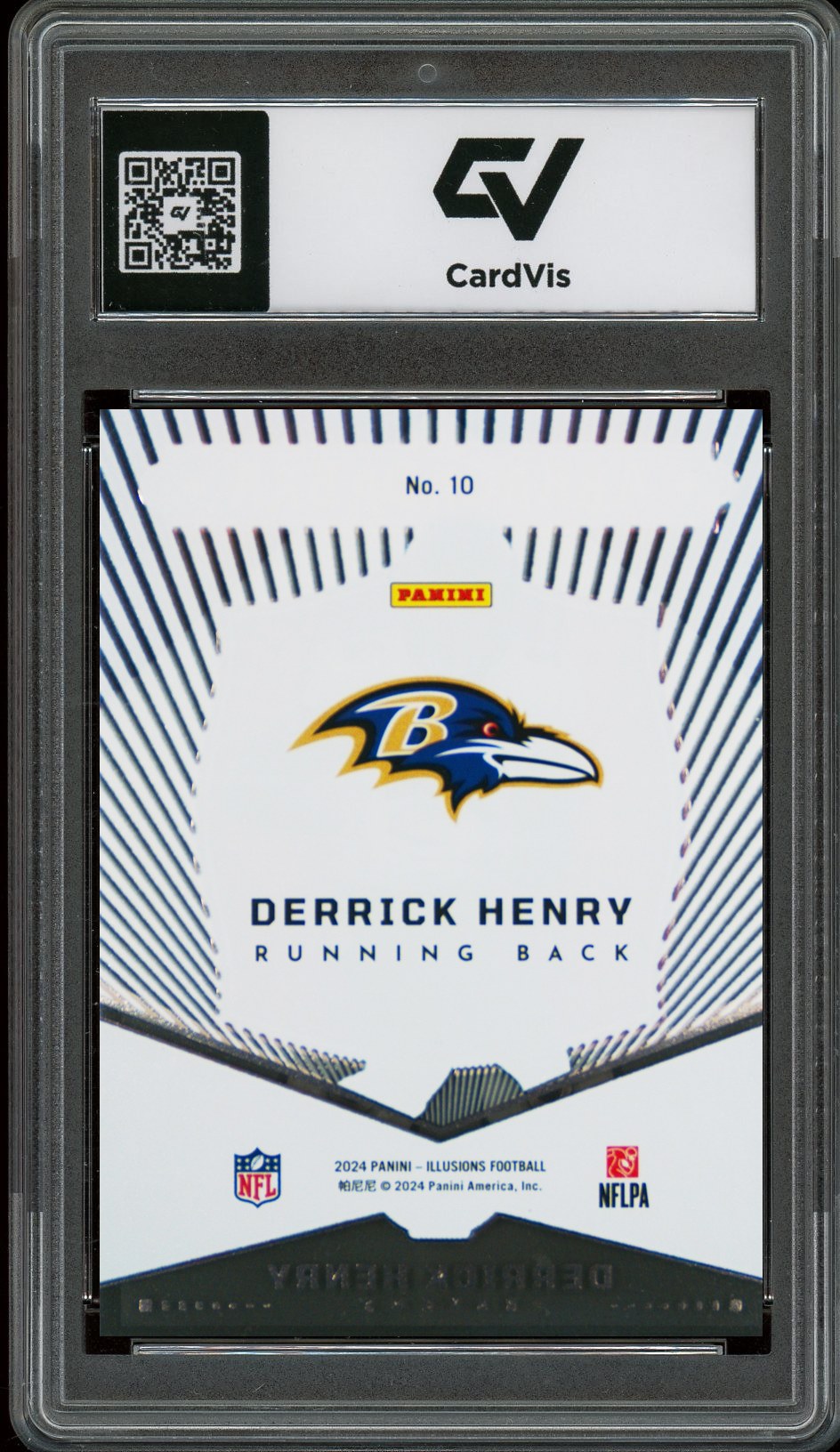 2024 Panini Illusions #10 Derrick Henry Abracadabra Graded 10 Gem Mint - Back
