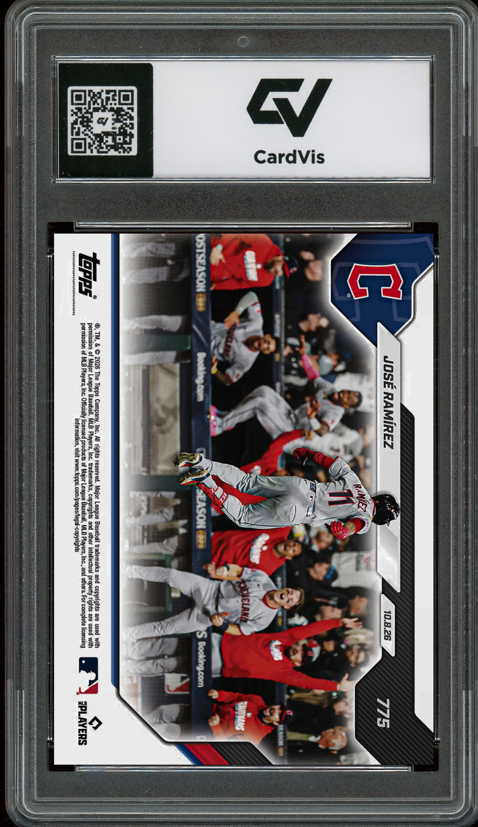 2026 Topps Now #775 Jose Ramirez HR Graded 10 Gem Mint Presale