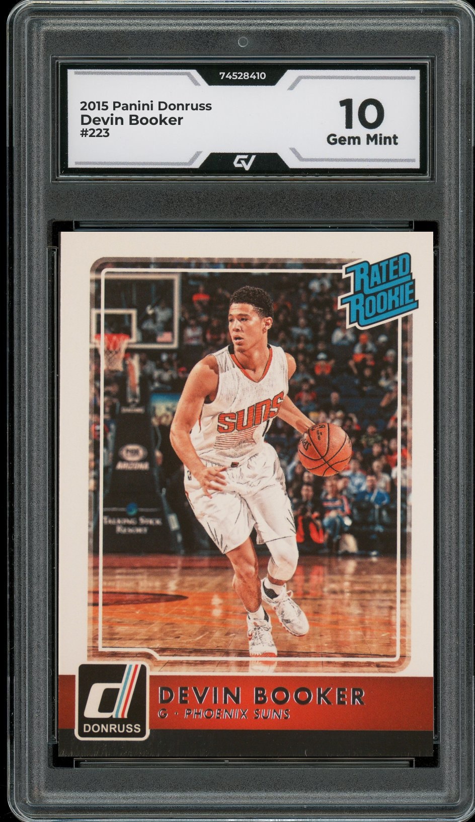 2015 Panini Donruss #223 Devin Booker Rookie Card RC Graded 10 Gem Mint - Front