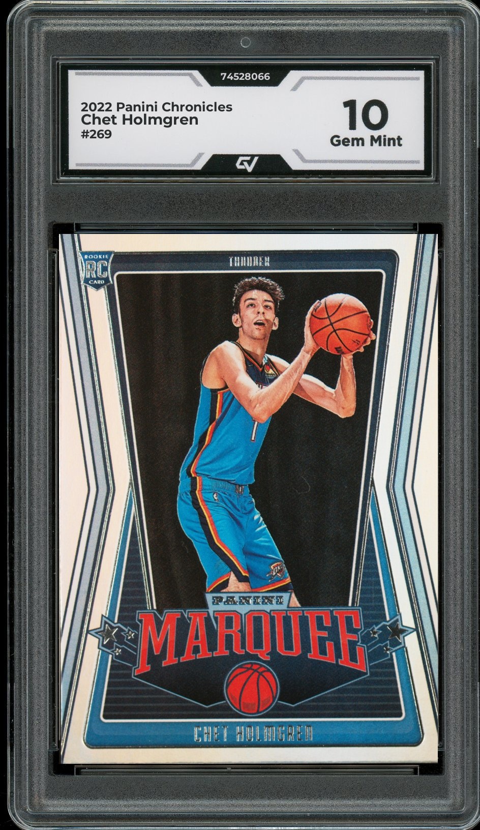 2022 Panini Chronicles #269 Chet Holmgren Rookie Card RC Graded 10 Gem Mint - Front