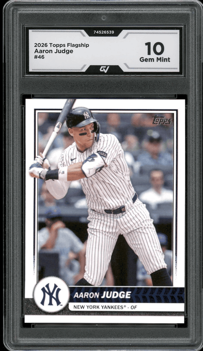2026 Topps Flagship #46 Aaron Judge Graded 10 Gem Mint