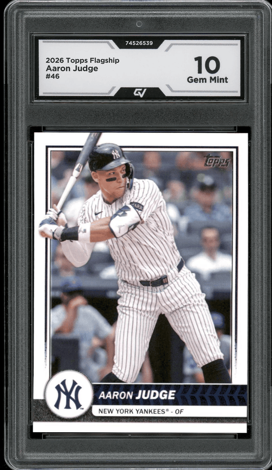 2026 Topps Flagship #46 Aaron Judge Graded 10 Gem Mint