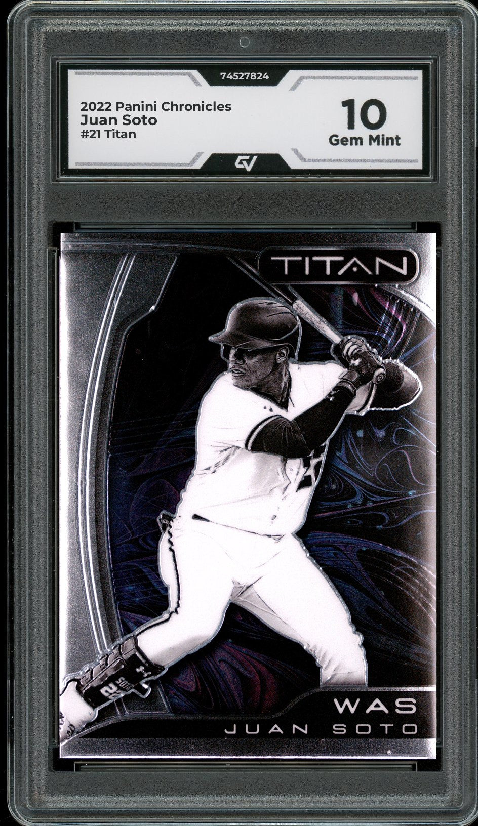 2022 Panini Chronicles #21 Juan Soto Titan Graded 10 Gem Mint - Front