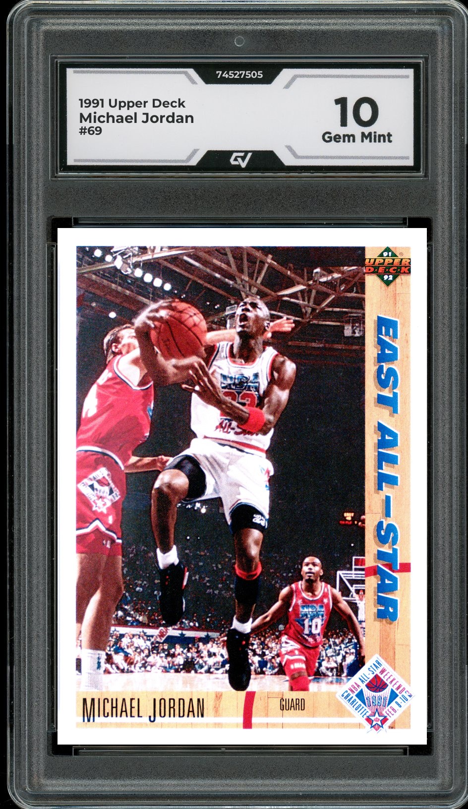 1991 Upper Deck #69 Michael Jordan Graded 10 Gem Mint - Front