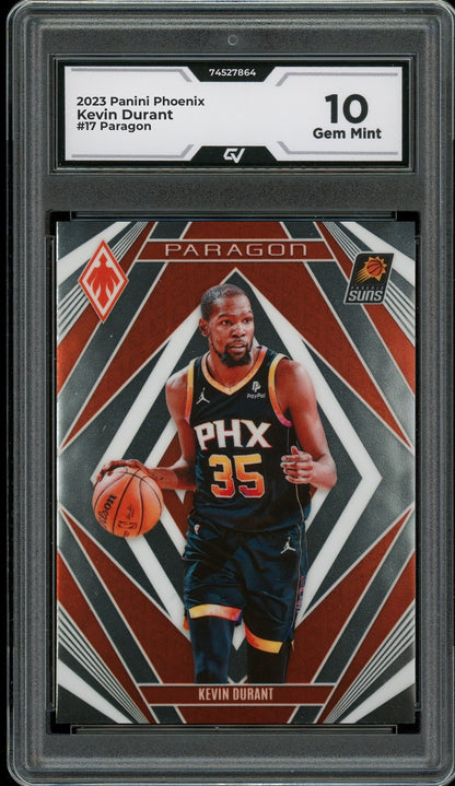 2023 Panini Phoenix #17 Kevin Durant Paragon Graded 10 Gem Mint - Front