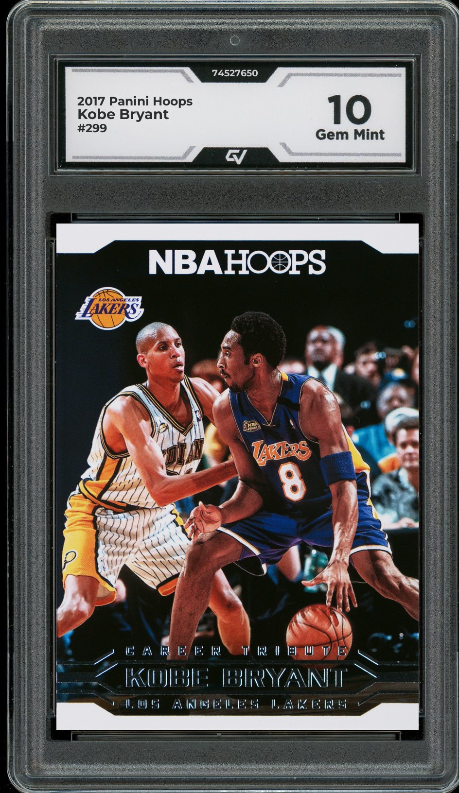 2017 Panini Hoops #299 Kobe Bryant Graded 10 Gem Mint - Front