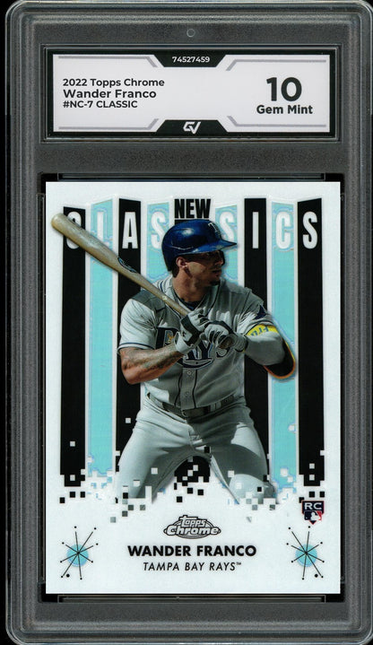 2022 Topps Chrome #NC-7 Wander Franco CLASSIC Graded 10 Gem Mint - Front