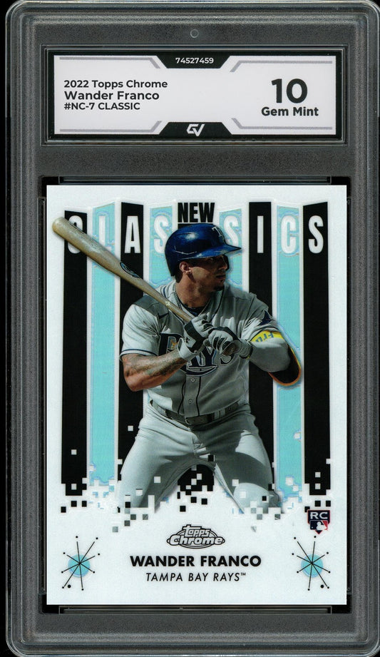 2022 Topps Chrome #NC-7 Wander Franco CLASSIC Graded 10 Gem Mint - Front