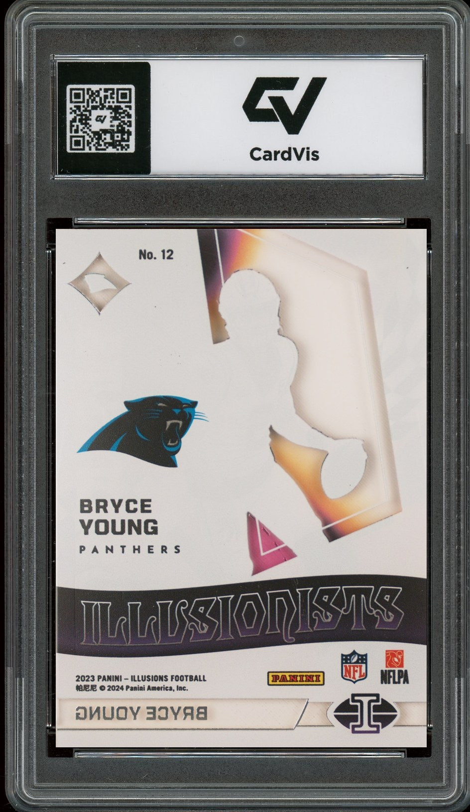2023 Panini Illusions #12 Bryce Young Illusionists Graded 10 Gem Mint - Back