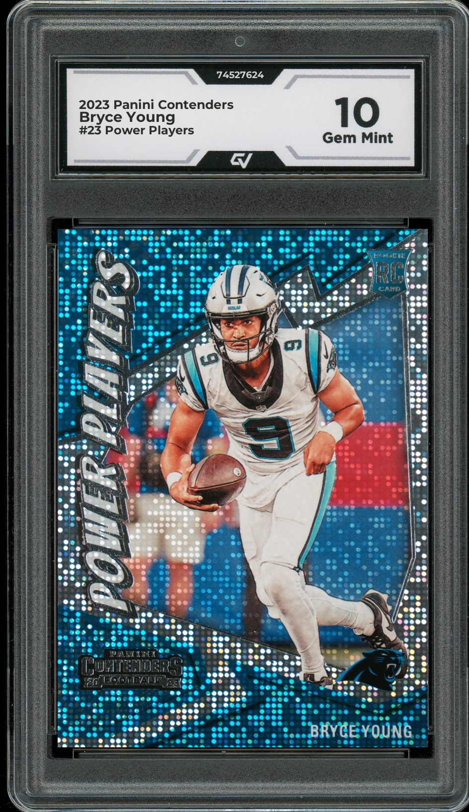 2023 Panini Contenders #23 Bryce Young Power Players Rookie Card RC Graded 10 Gem Mint - Front