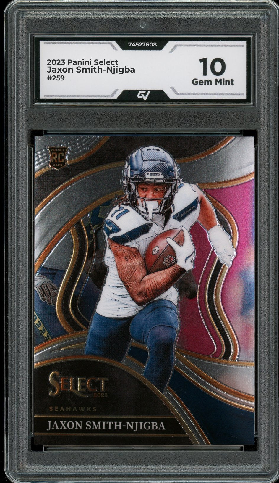 2023 Panini Select #259 Jaxon Smith-Njigba Rookie Card RC Graded 10 Gem Mint - Front