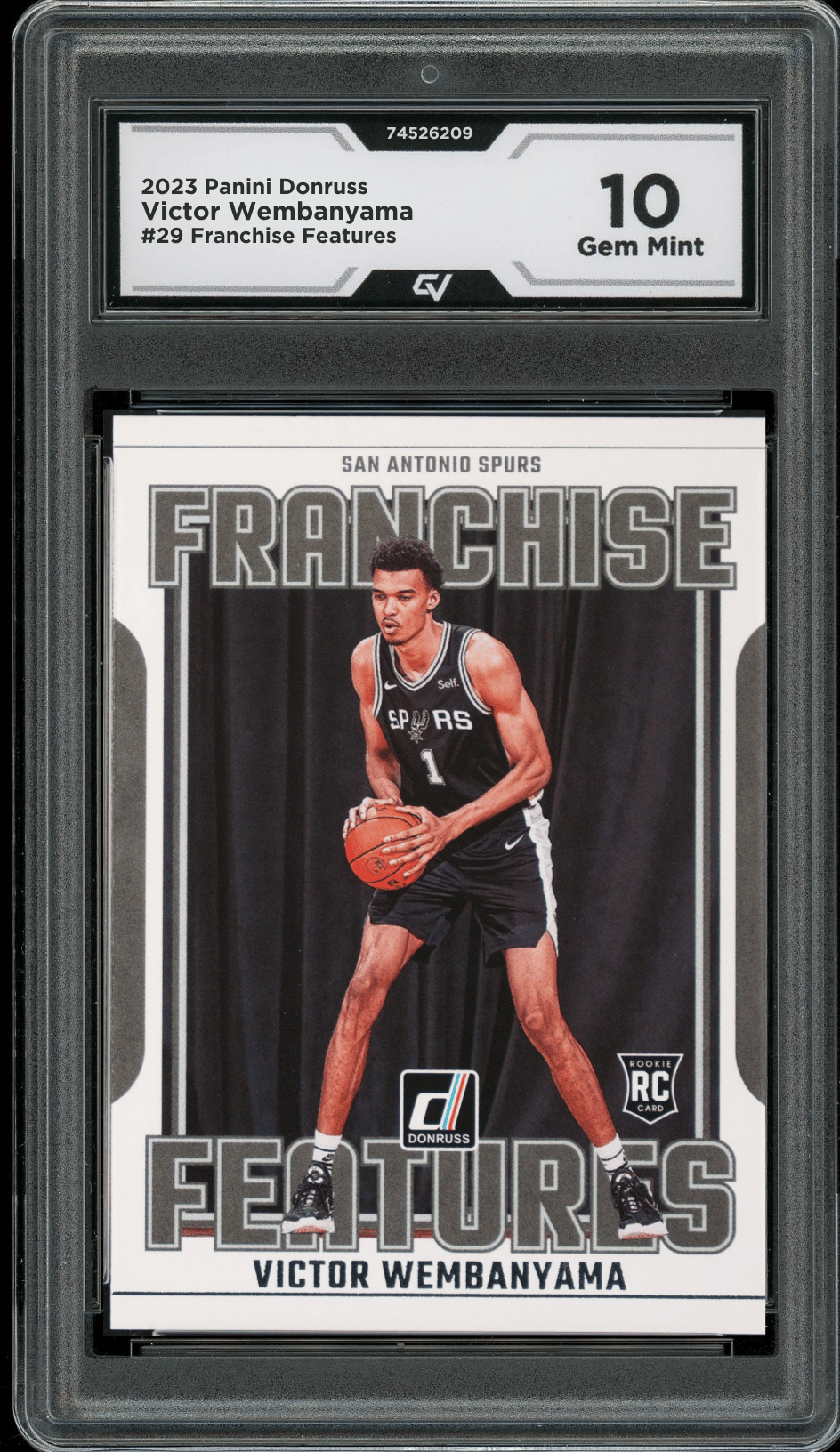 2023 Panini Donruss Franchise Features #29 Victor Wembanyama Graded 10 Gem Mint - Front