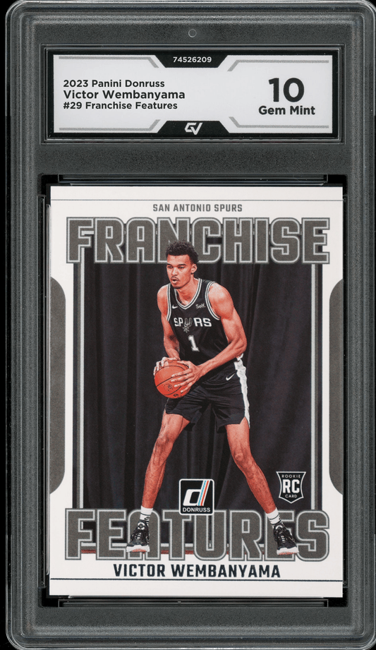 2023 Panini Donruss Franchise Features #29 Victor Wembanyama Graded 10 Gem Mint - Front