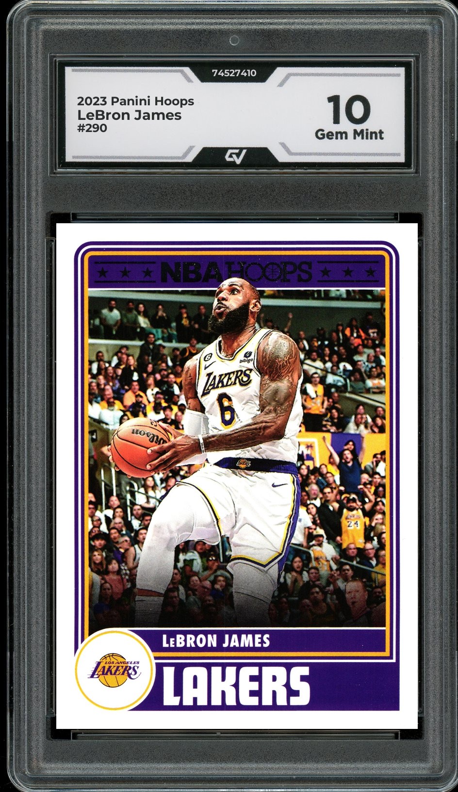2023 Panini Hoops #290 LeBron James Graded 10 Gem Mint - Front