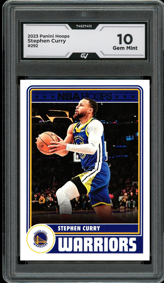 2023 Panini Hoops #292 Stephen Curry Graded 10 Gem Mint - Front