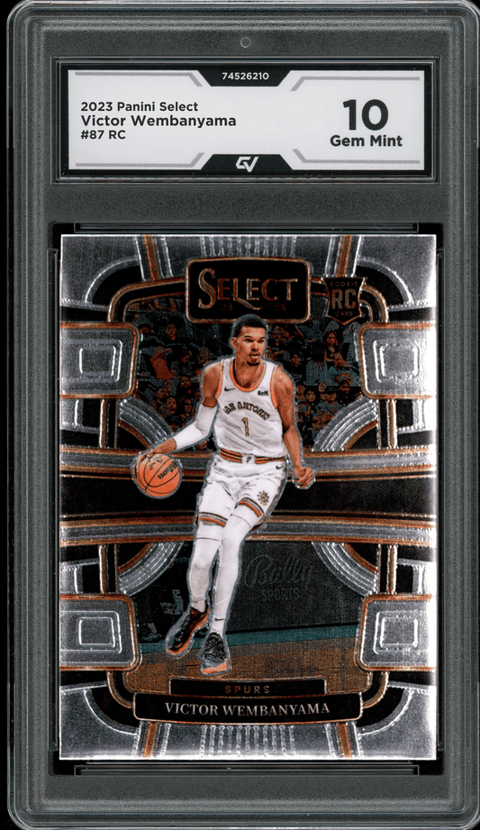 2023 Panini Select #87 Victor Wembanyama Graded 10 Gem Mint - Front