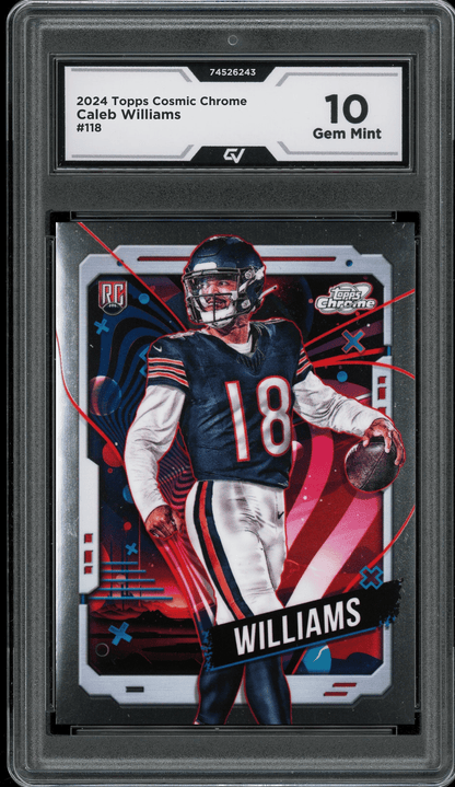 2024 Topps Cosmic Chrome #118 Caleb Williams Graded 10 Gem Mint - Front