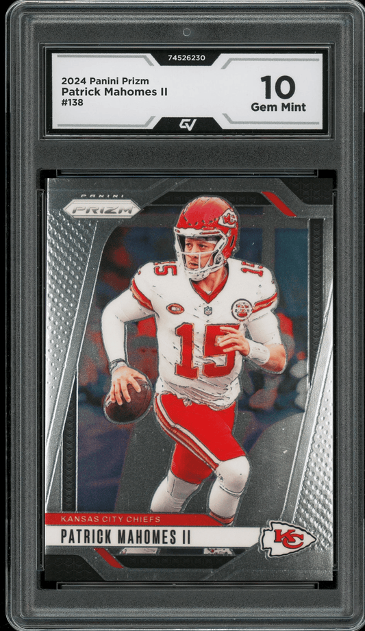 2024 Panini Prizm #138 Patrick Mahomes II Graded 10 Gem Mint - Front