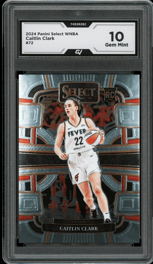2024 Panini Select WNBA #72 Caitlin Clark Graded 10 Gem Mint - Front