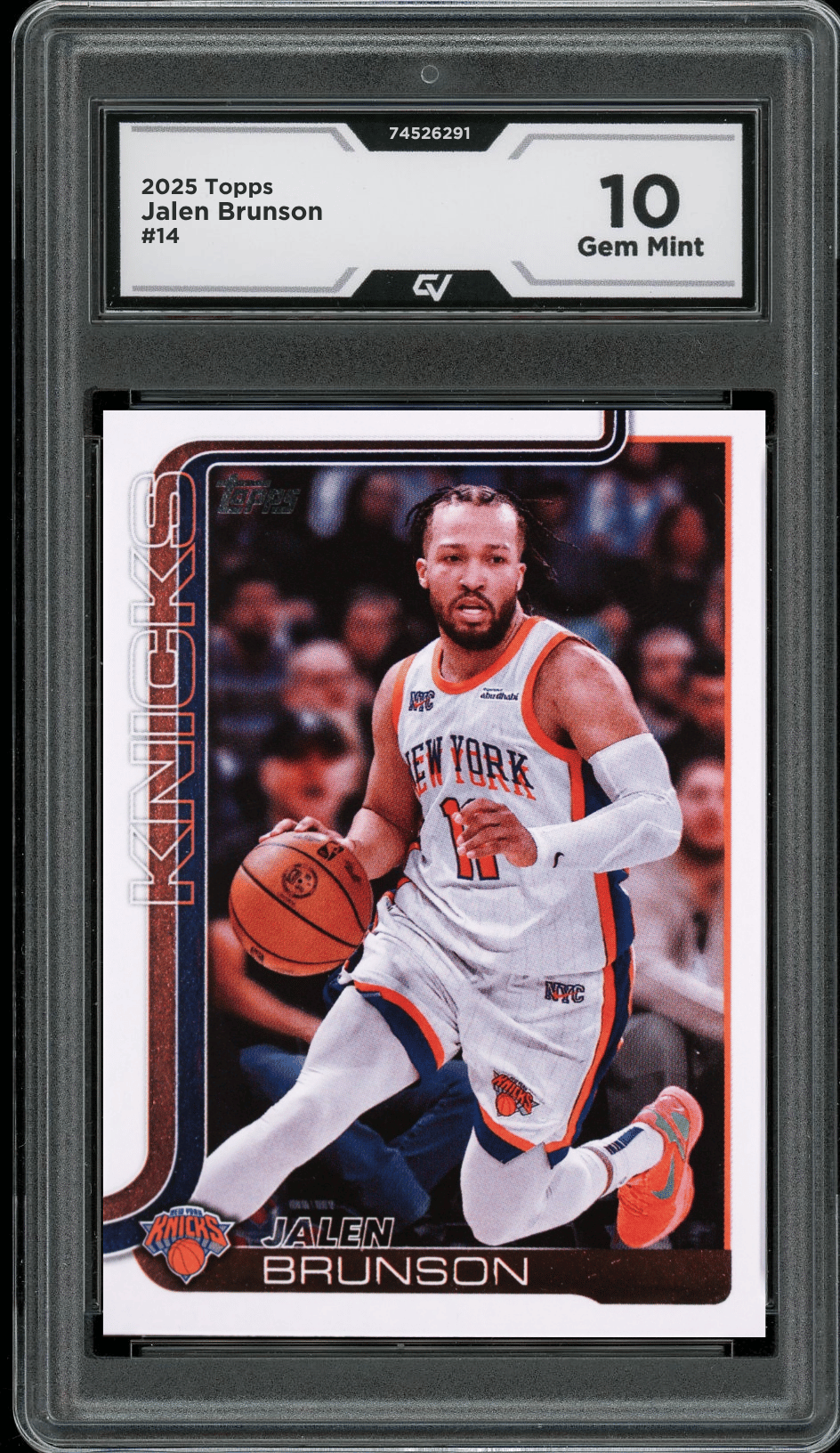 2025 Topps #14 Jalen Brunson Graded 10 Gem Mint - Front