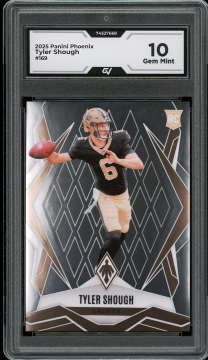 2025 Panini Phoenix #169 Tyler Shough Rookie Card RC Graded 10 Gem Mint - Front