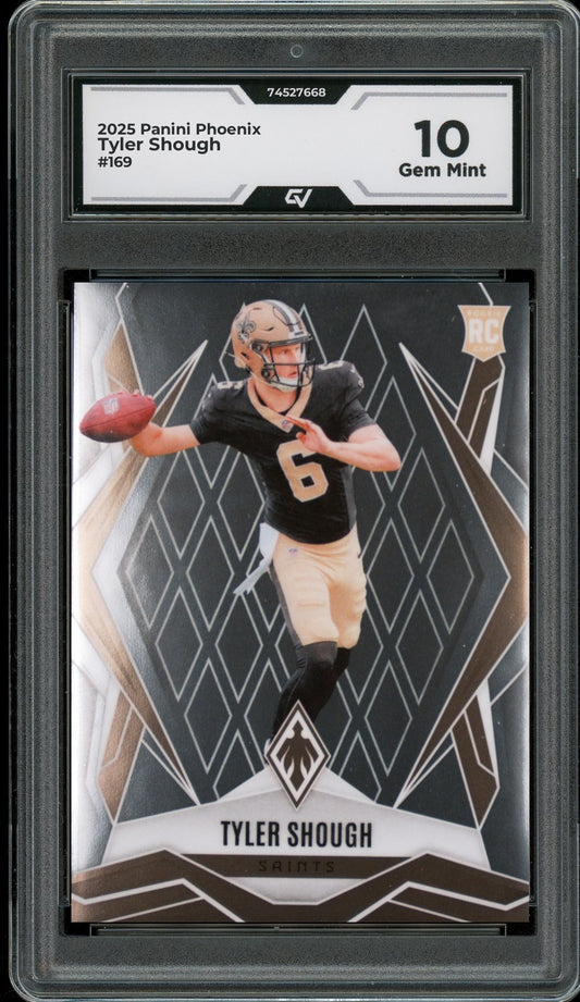 2025 Panini Phoenix #169 Tyler Shough Rookie Card RC Graded 10 Gem Mint - Front