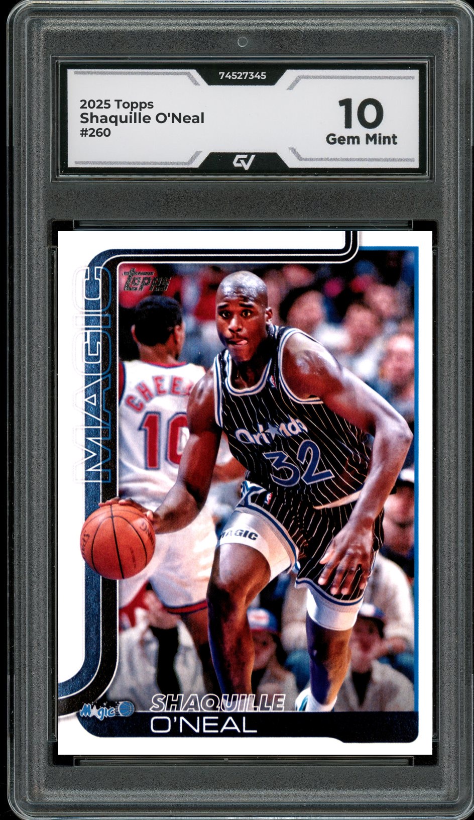 2025 Topps #260 Shaquille O'Neal Graded 10 Gem Mint - Front