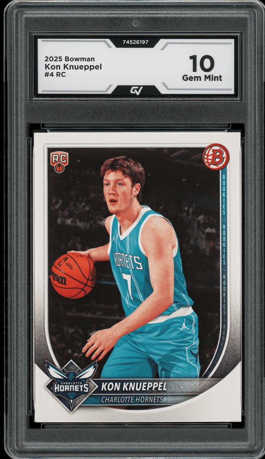 2025 Bowman #4 Kon Knueppel Graded 10 Gem Mint - Front