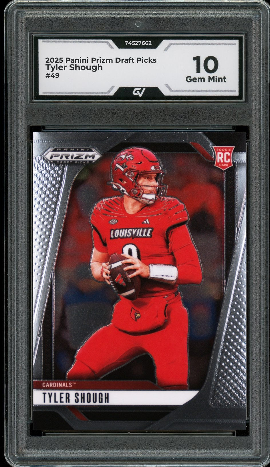 2025 Panini Prizm Draft Picks #49 Tyler Shough Rookie Card RC Graded 10 Gem Mint - Front