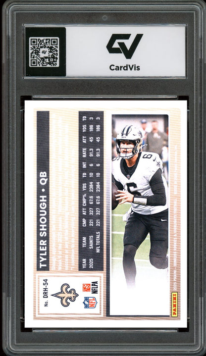 2025 Donruss #54 Tyler Shough The Rookies Rookie Card RC Graded 10 Gem Mint - Back