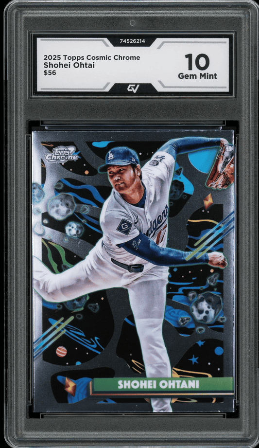 2025 Topps Cosmic Chrome #56 Shohei Ohtani Graded 10 Gem Mint - Front