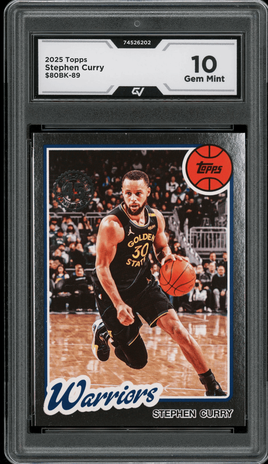 2025 Topps 1980-81 Topps Basketball #80BK-89 Stephen Curry Graded 10 Gem Mint - Front