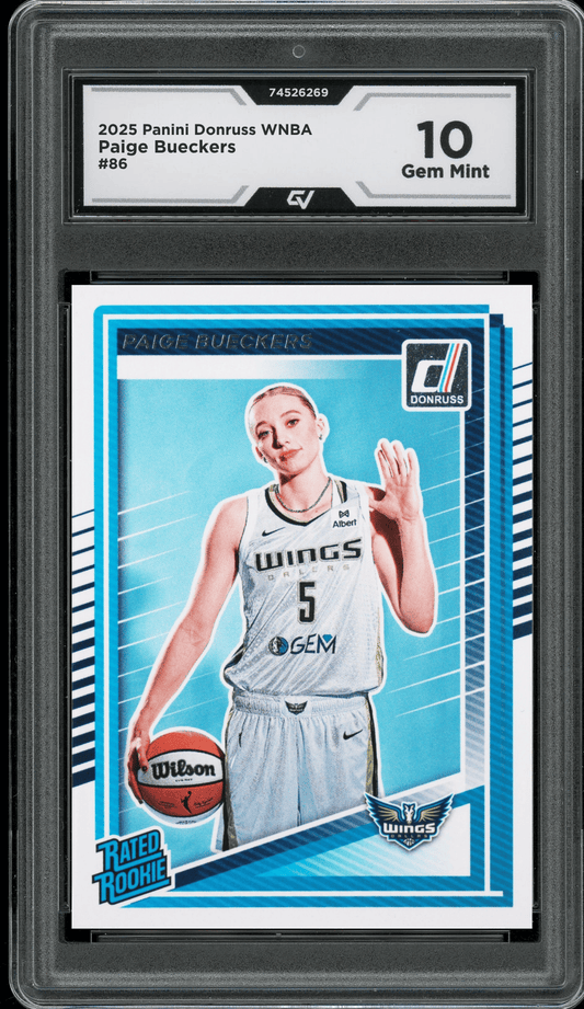 2025 Panini Donruss WNBA #86 Paige Bueckers Graded 10 Gem Mint - Front