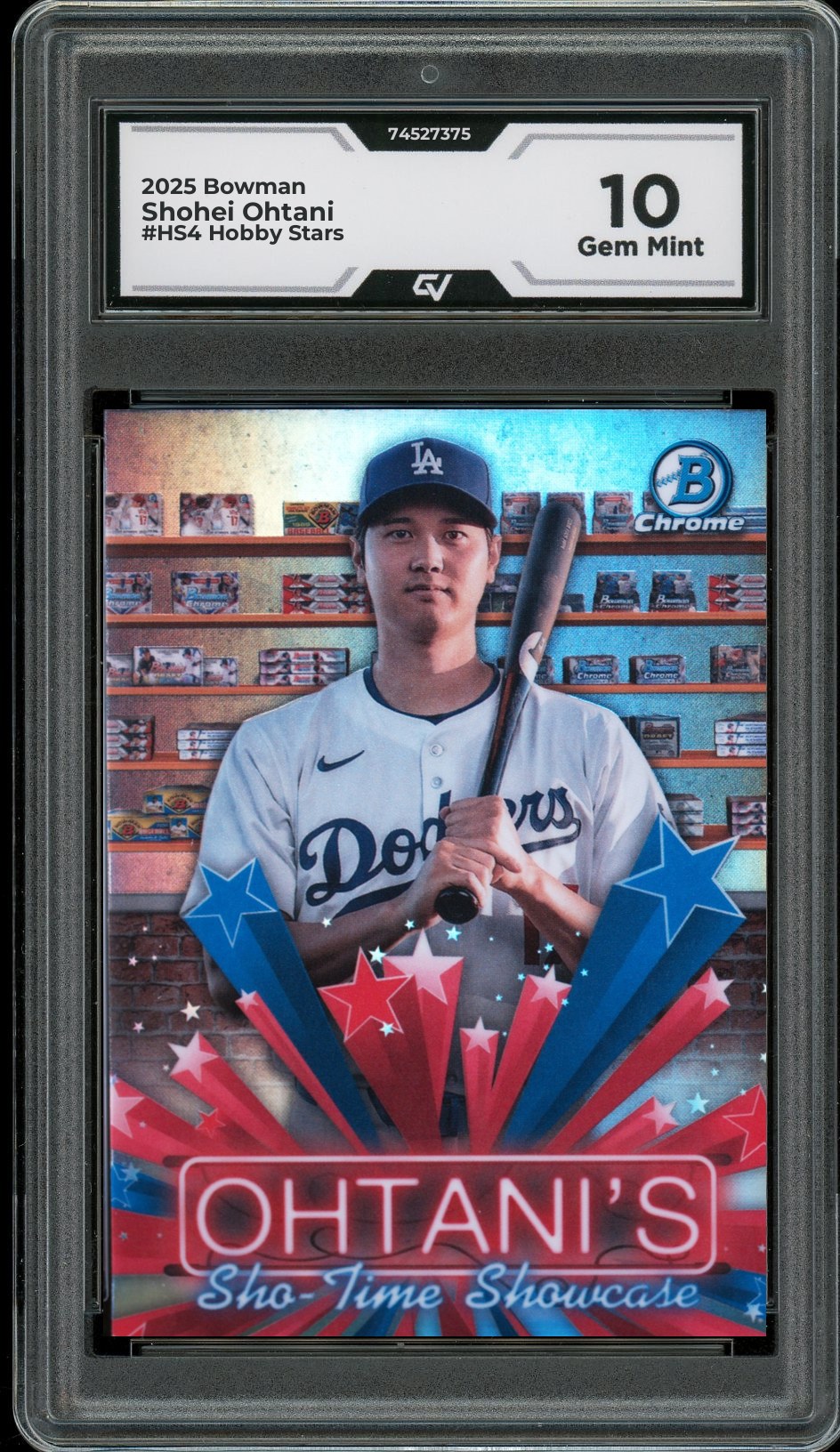 2025 Bowman #HS4 Shohei Ohtani Hobby Stars Graded 10 Gem Mint - Front