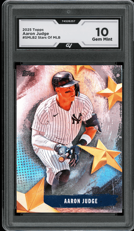2025 Topps Stars Of MLB #SMLB2 Aaron Judge Graded 10 Gem Mint - Front