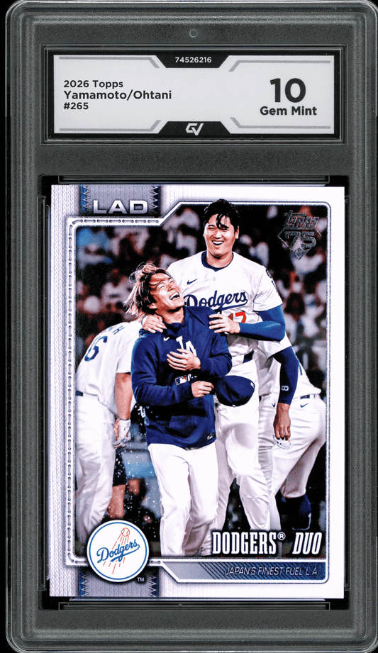 2026 Topps #265 Yamamotoohtani Graded 10 Gem Mint - Front