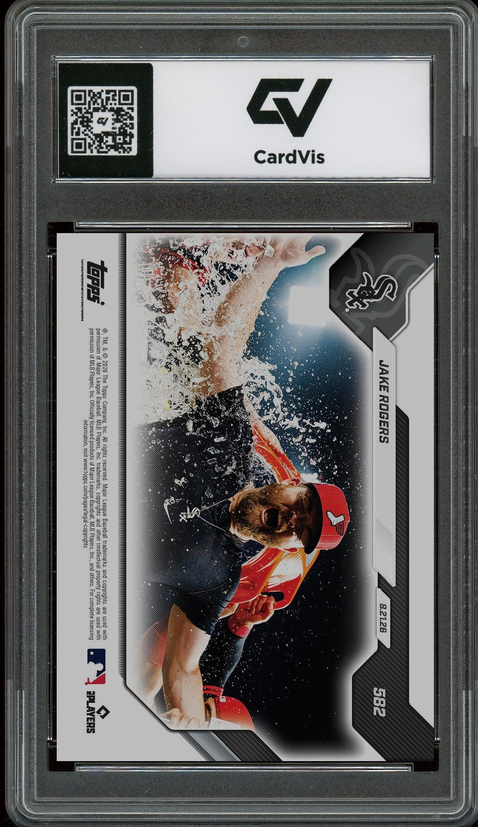 2026 Topps Now MLB #582 Jake Rogers Graded 10 Gem Mint - Back