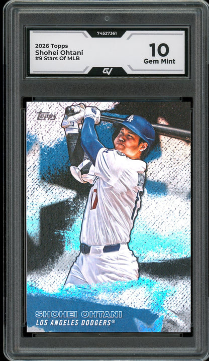 2026 Topps #9 Shohei Ohtani Stars Of MLB Graded 10 Gem Mint - Front