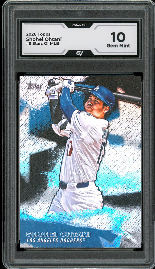 2026 Topps #9 Shohei Ohtani Stars Of MLB Graded 10 Gem Mint - Front
