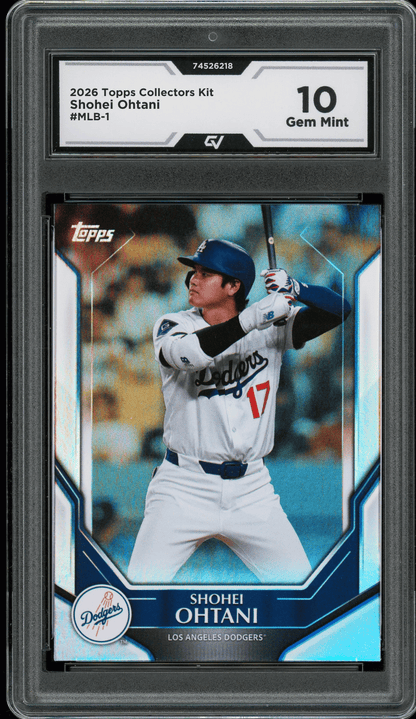 2026 Topps Collectors Kit #MLB-1 Shohei Ohtani Graded 10 Gem Mint - Front