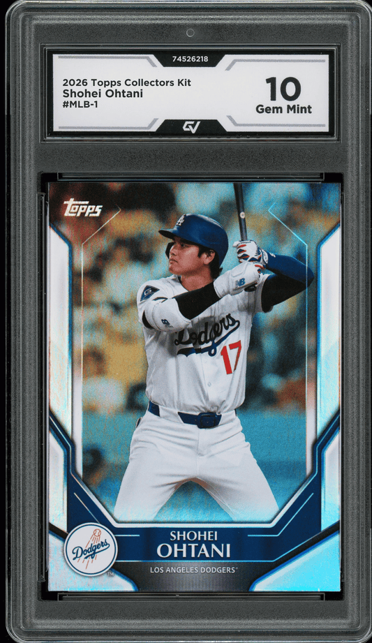 2026 Topps Collectors Kit #MLB-1 Shohei Ohtani Graded 10 Gem Mint - Front