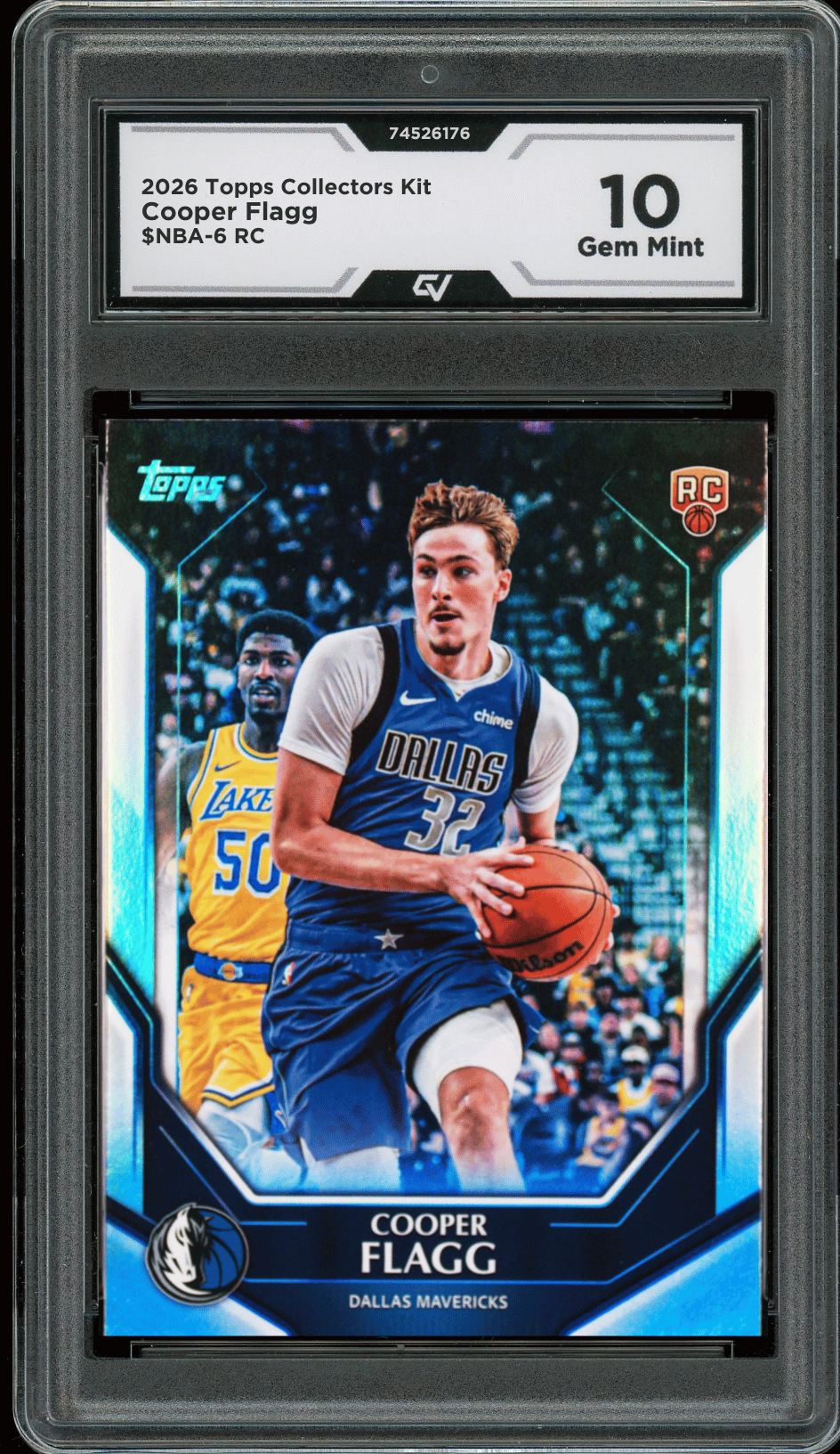 2026 Topps Collectors Kit #NBA-6 Cooper Flagg Graded 10 Gem Mint - Front