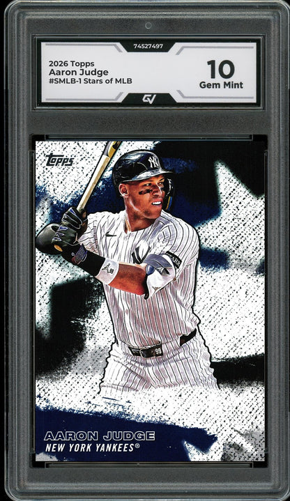2026 Topps #SMLB-1 Aaron Judge Stars of MLB Graded 10 Gem Mint - Front