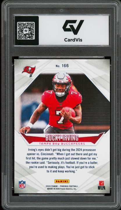2024 Panini Phoenix #166 Bucky Irving Rookie Card RC Graded 10 Gem Mint - Back