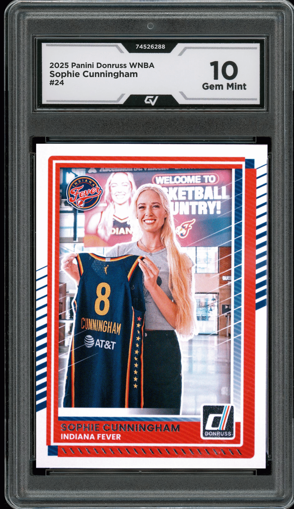 2025 Panini Donruss WNBA #24 Sophie Cunningham Graded 10 Gem Mint