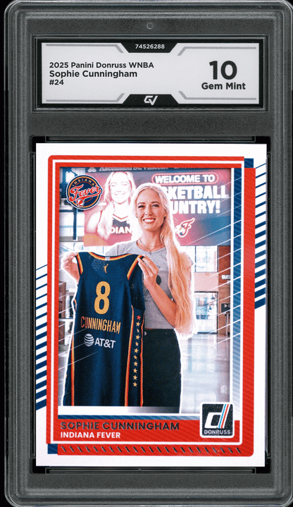 2025 Panini Donruss WNBA #24 Sophie Cunningham Graded 10 Gem Mint