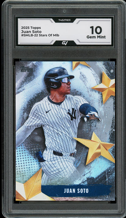 2025 Topps #SMLB-22 Juan Soto Stars Of Mlb Graded 10 Gem Mint - Front