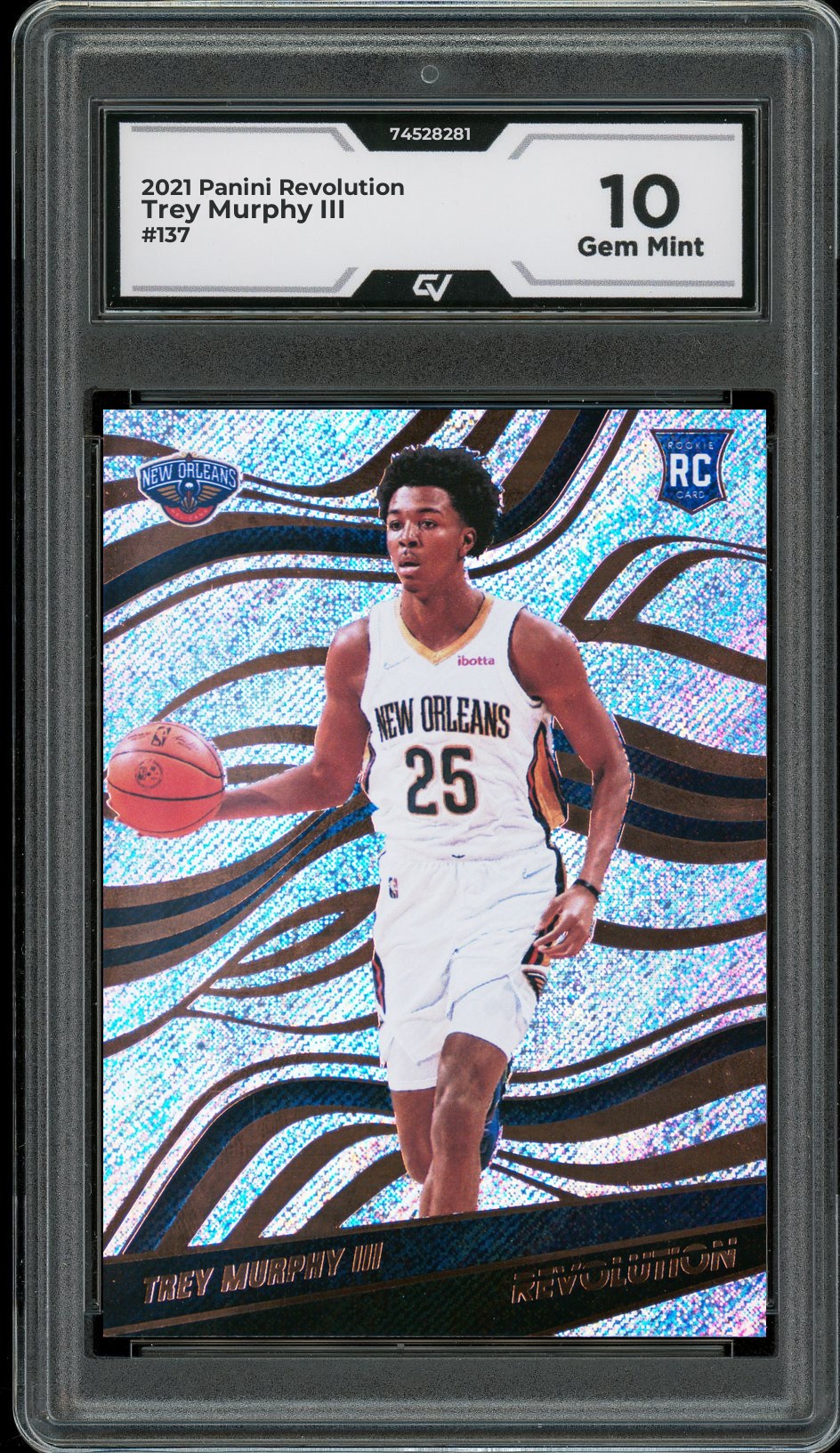 2021 Panini Revolution #137 Trey Murphy III Rookie Card RC Graded 10 Gem Mint - Front