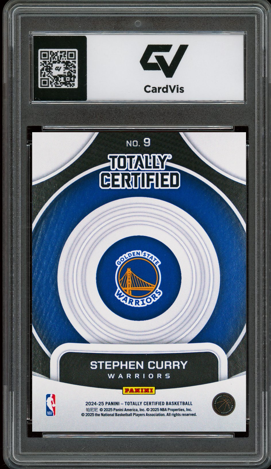 2024 Panini Totally Certified #9 Stephen Curry On Target Graded 10 Gem Mint - Back