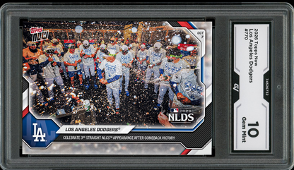 2026 Topps Now #770 Dodgers 3-Straight NLCS Graded 10 Gem Mint Presale